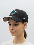 Бейсболка 47 BRAND арт. H-MVP22WBV San Jose Sharks NHL (черный / голубой)